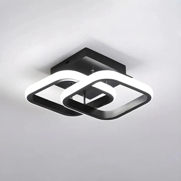 3 Farbwechsel Metall 24cm LED Deckenleuchten