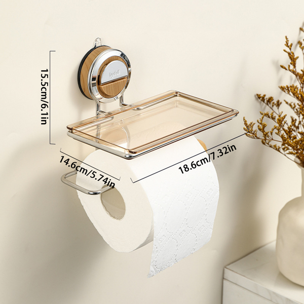 Toilettenpapierhalter aus Edelstahl ohne Bohren | Kaufen Sie 1 und erhalten Sie 2