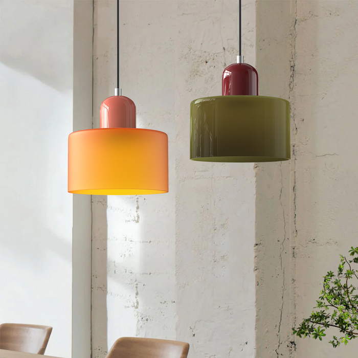 Bauhaus Glas LED Pendelleuchte 15cm