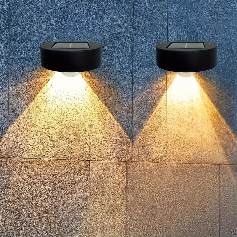 Solar LED Wandleuchte warm 4 Stück