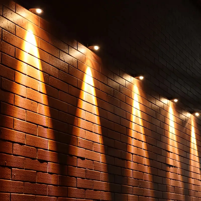 Solar LED Wandleuchte warm 4 Stück