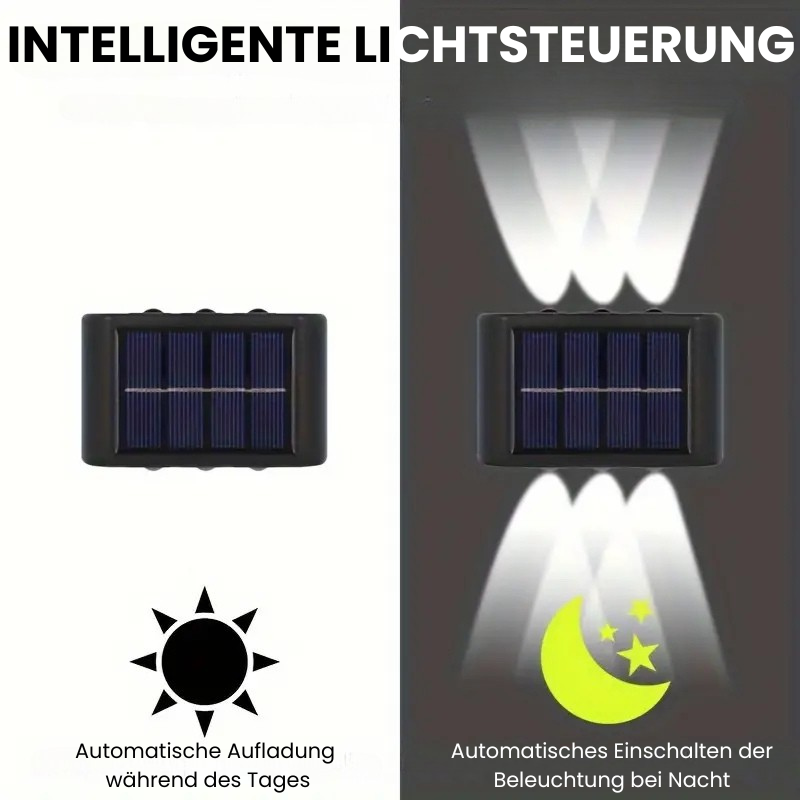 Wasserdichte Solar-LED-Wandleuchte | 1 Packung kaufen, 2 bekommen