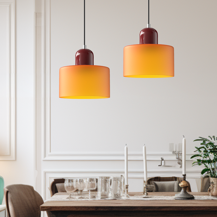 Bauhaus Glas LED Pendelleuchte 15cm