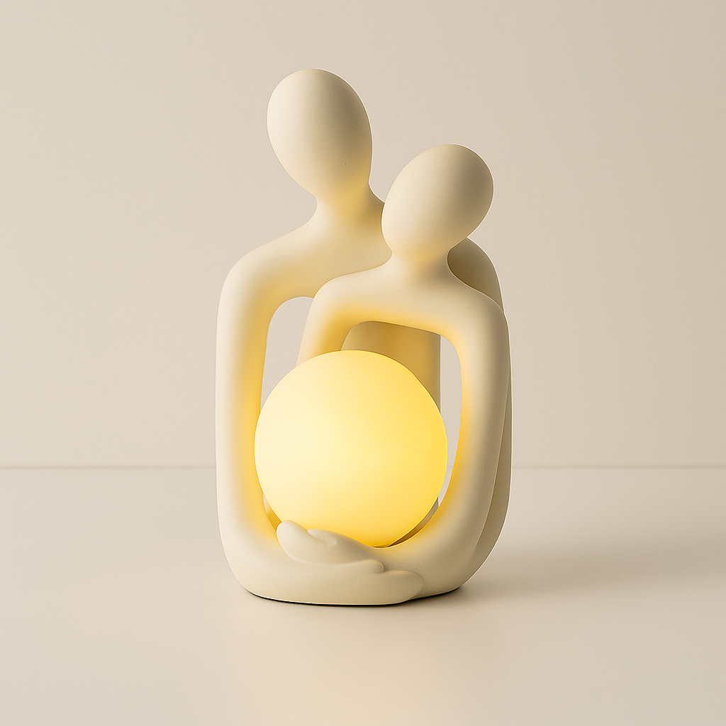 Keramik-Paar-Skulptur