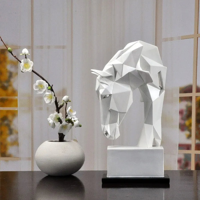 Dekorative Pferdekopf-Skulptur