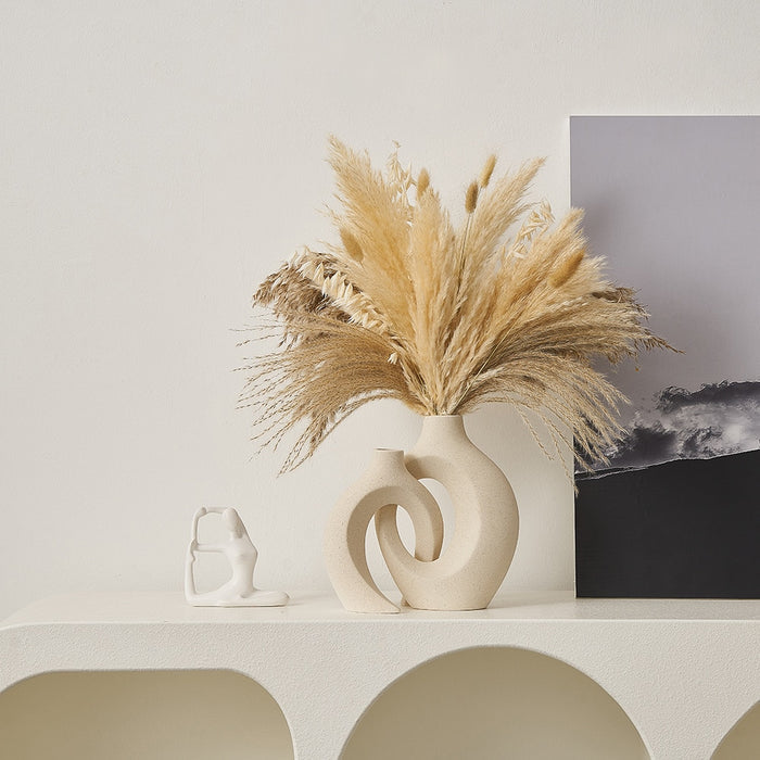 Moderne skulpturale Vase Duo