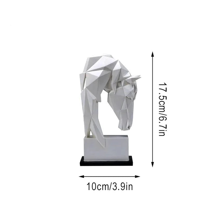 Dekorative Pferdekopf-Skulptur
