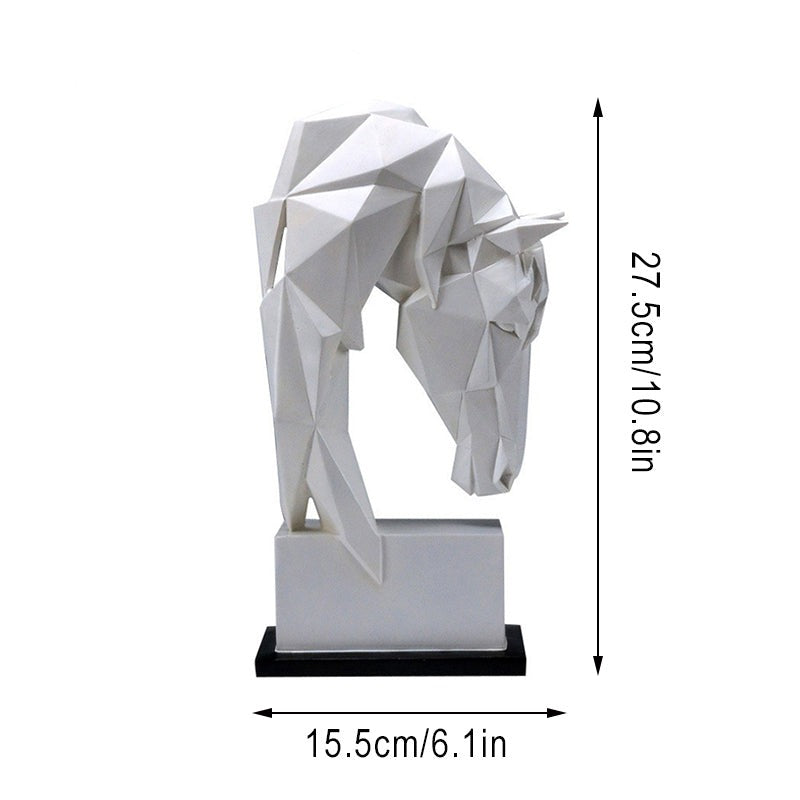 Dekorative Pferdekopf-Skulptur