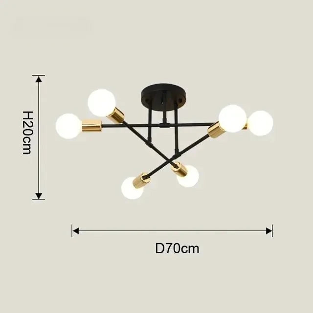 LED Spinnen-Deckenleuchte 19cm