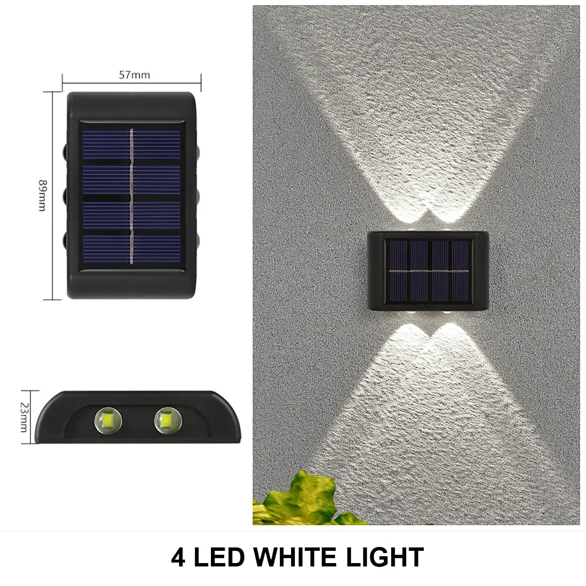 Wasserdichte Solar-LED-Wandleuchte | 1 Packung kaufen, 2 bekommen