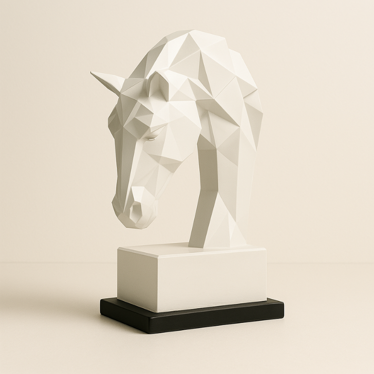 Decoratief paardenhoofdbeeld