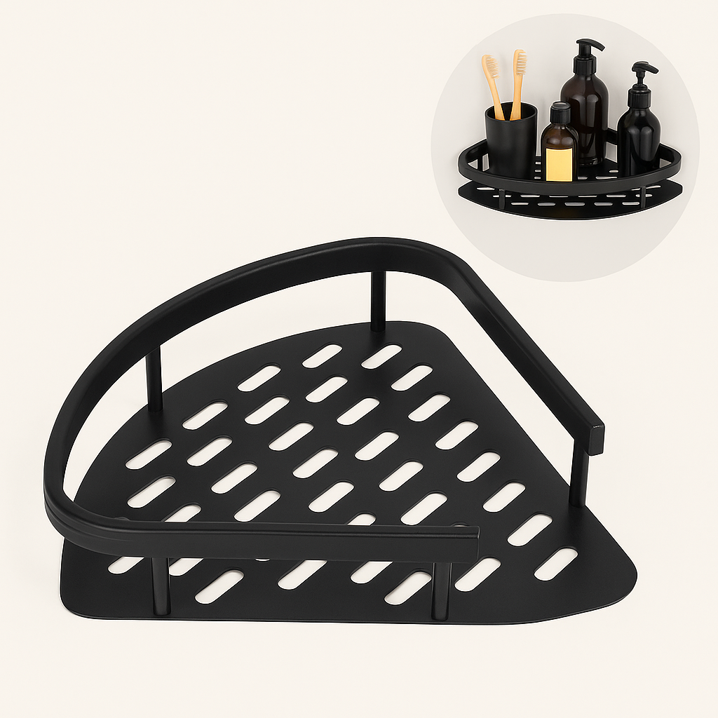 Minimalistische badkamerorganizer