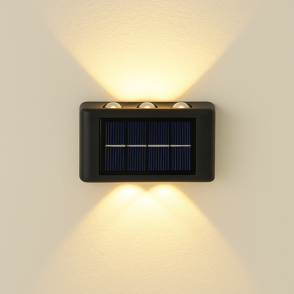 Waterdichte LED-wandlamp op zonne-energie | Koop 1 pak, krijg er 2