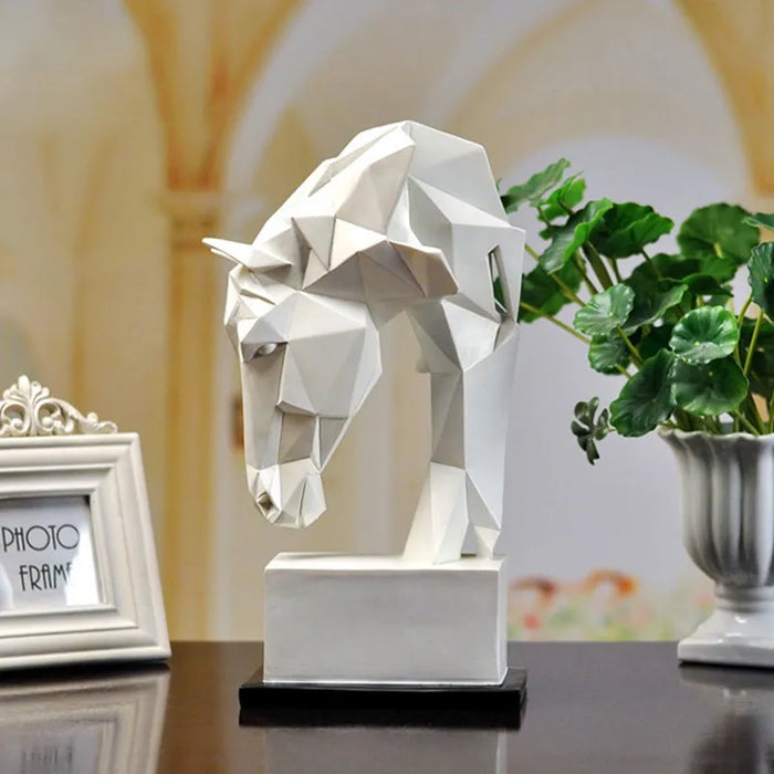 Decoratief paardenhoofdbeeld
