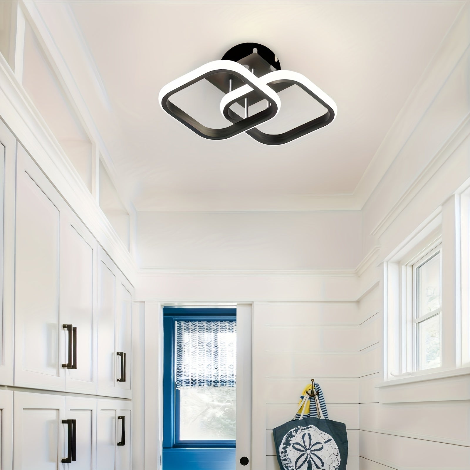 3 kleurveranderende metalen 24cm LED plafondlampen